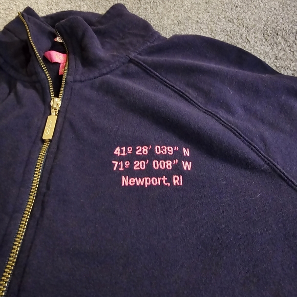 Lily Pulitzer Newport Skipper Solid Popover XS Coastal Grandma Preppy - Picture 5 of 13